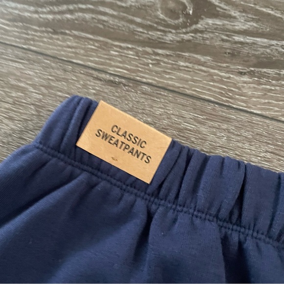 NWT Victoria's Secret PINK Everyday Classic fleece Logo sweatpants Medium Blue - Picture 6 of 6